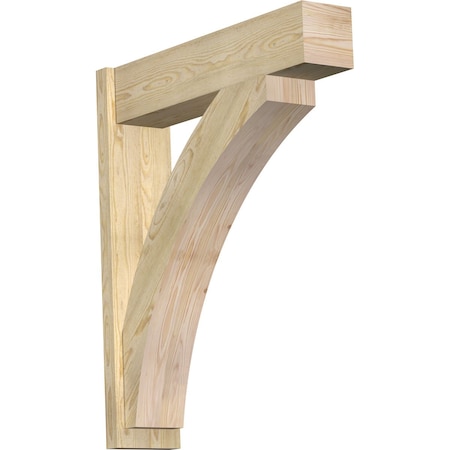 Ekena Millwork Thorton Block Rough Sawn Outlooker, Douglas Fir, 8"W x 34"D x 40"H OUT08X34X40THR05RDF